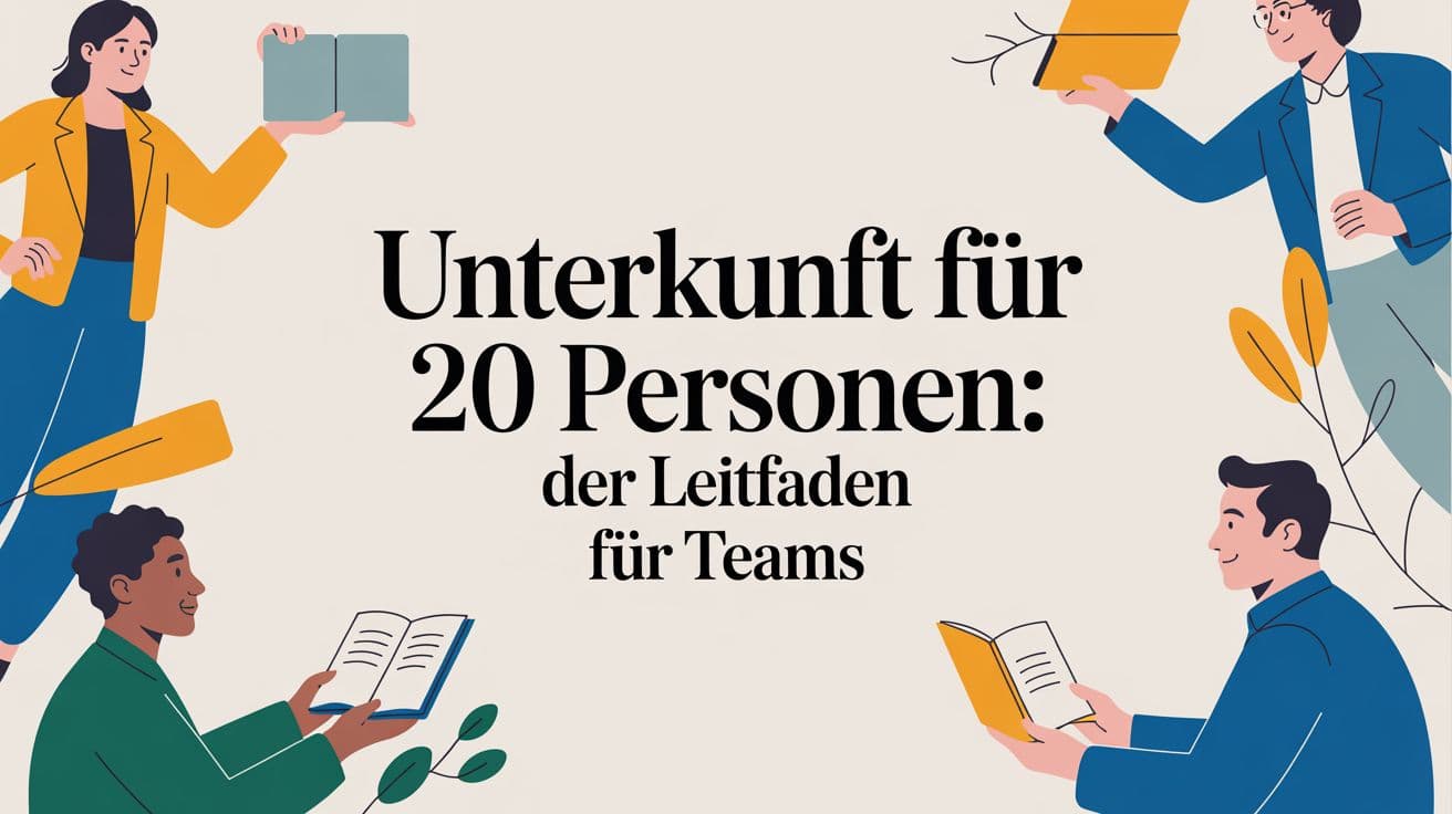 Unterkunft für 20 Personen: Der Leitfaden für Teams