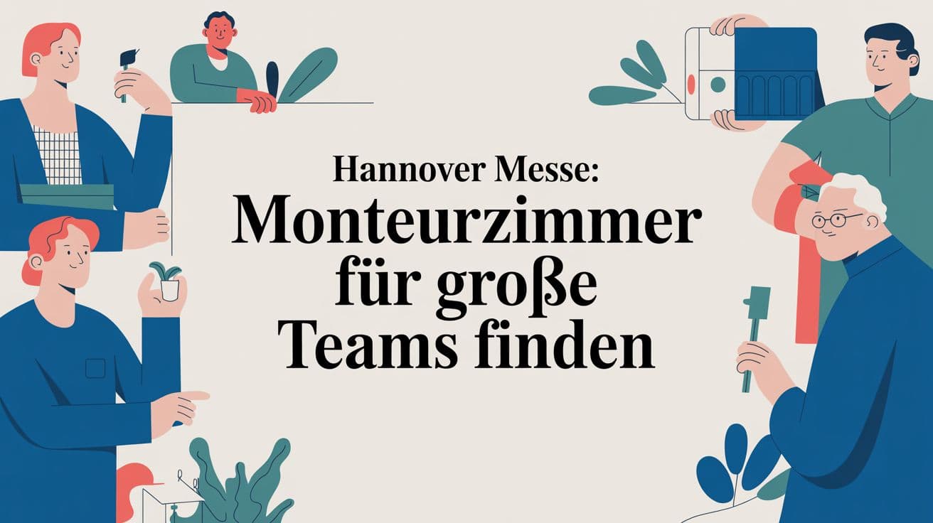 Hannover Messe: Monteurzimmer für große Teams finden