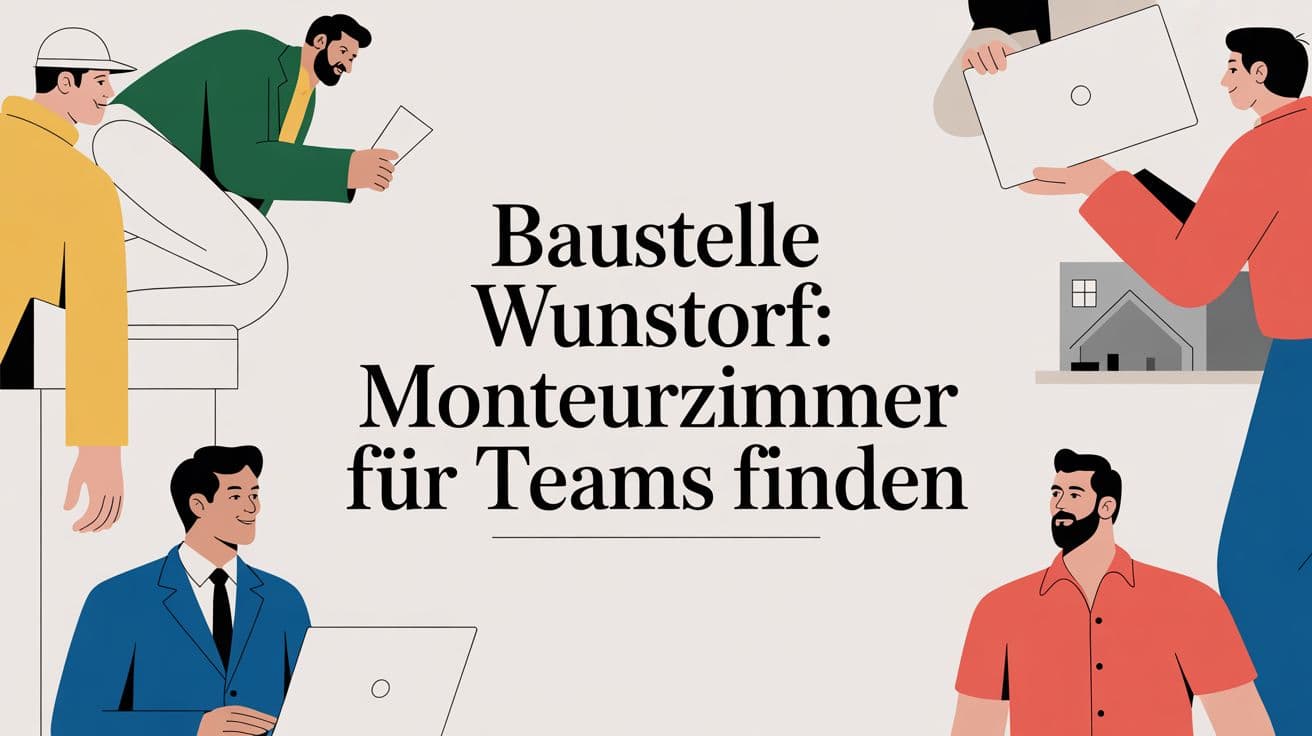 Baustelle Wunstorf: Monteurzimmer für Teams finden