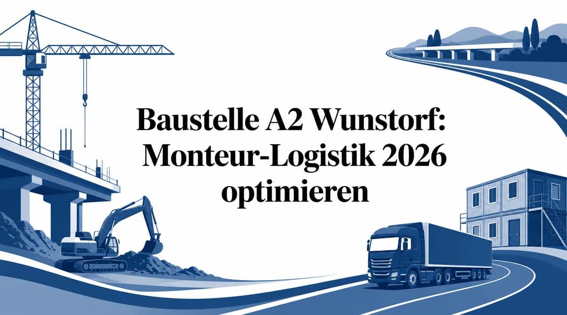 Baustelle A2 Wunstorf: Monteur-Logistik 2026 optimieren